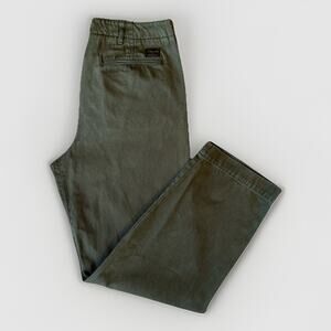 Wallace & Barnes Officer Chino Pants 32 Green Straight Leg Military Minimalist